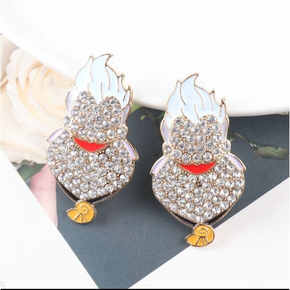 Disney Little Mermaid Ursula Earrings - Picture 1 of 2